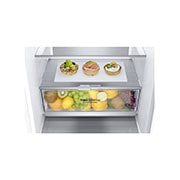 LG 1.86M 341L Kombinerad kyl/frys(Vit) - Energiklass D, Door Cooling™ och Smart Diagnosis™, GBB71SWVGN