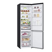 LG 2.03M 384L Kombinerad kyl/frys(Matte Black) - Energiklass D, Door Cooling™, GBB72MCEGN