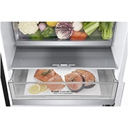 LG 2.03M 384L Kombinerad kyl/frys(Matte Black) - Energiklass D, Door Cooling™, GBB72MCEGN