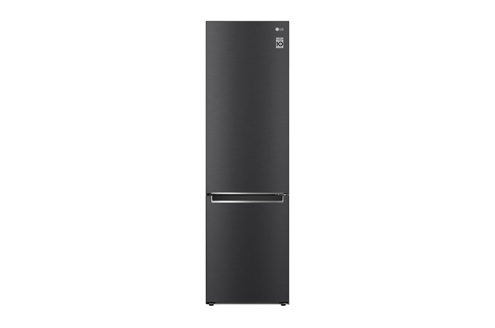 Vy framifrån av 2.03M 384L Kombinerad kyl/frys(Matte Black) - Energiklass D, Door Cooling™ GBB72MCEGN