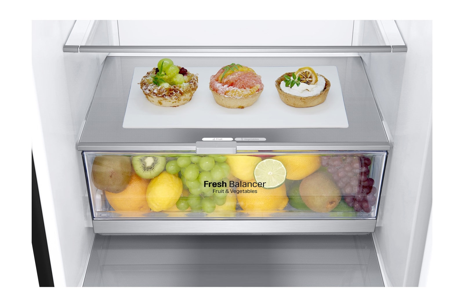 LG 2.03M 384L Kombinerad kyl/frys(Matte Black) - Energiklass D, Door Cooling™, GBB72MCEGN