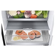 LG 2.03M 384L Kombinerad kyl/frys(Matte Black) - Energiklass D, Door Cooling™ och Smart Diagnosis™ med Wi-Fi, GBB72MCUFN