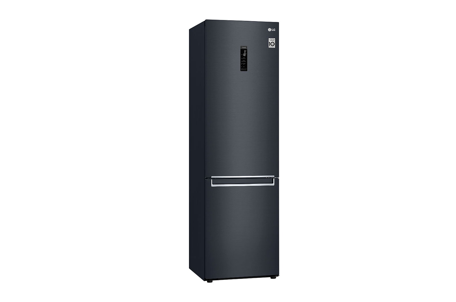 LG 2.03M 384L Kombinerad kyl/frys(Matte Black) - Energiklass D, Door Cooling™ och Smart Diagnosis™ med Wi-Fi, GBB72MCUFN
