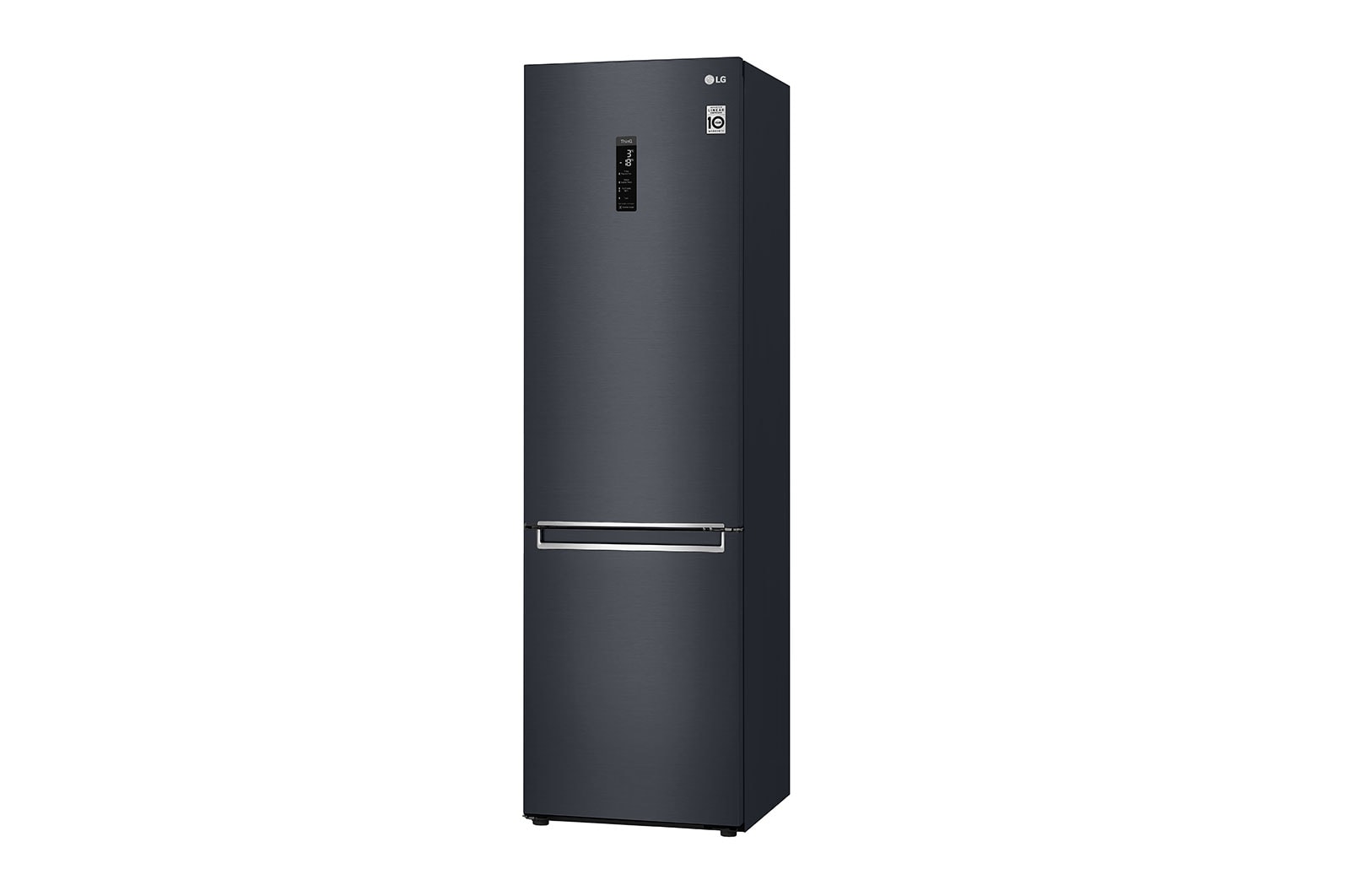 LG 2.03M 384L Kombinerad kyl/frys(Matte Black) - Energiklass D, Door Cooling™ och Smart Diagnosis™ med Wi-Fi, GBB72MCUFN