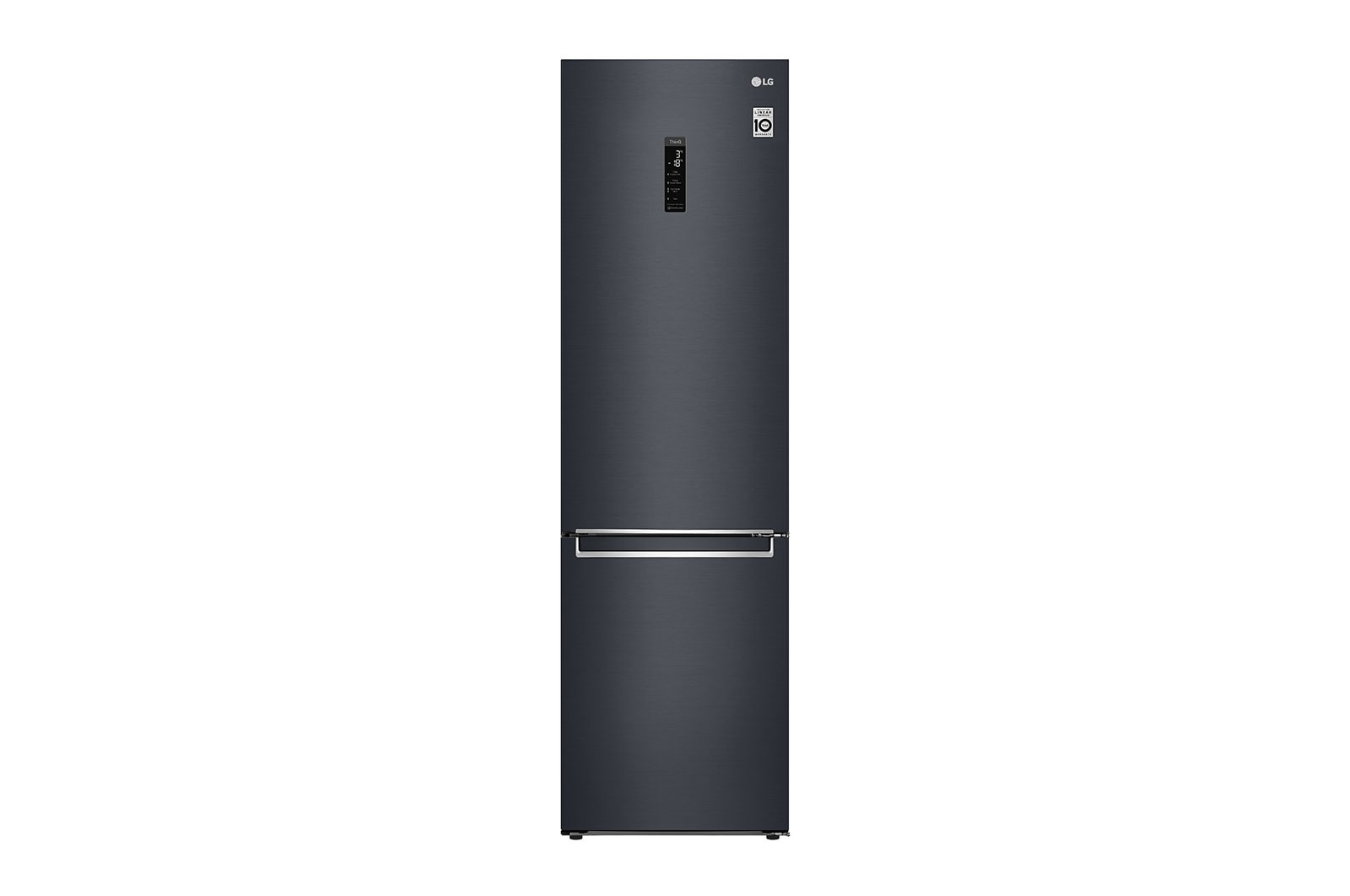 LG 2.03M 384L Kombinerad kyl/frys(Matte Black) - Energiklass D, Door Cooling™ och Smart Diagnosis™ med Wi-Fi, GBB72MCUGN