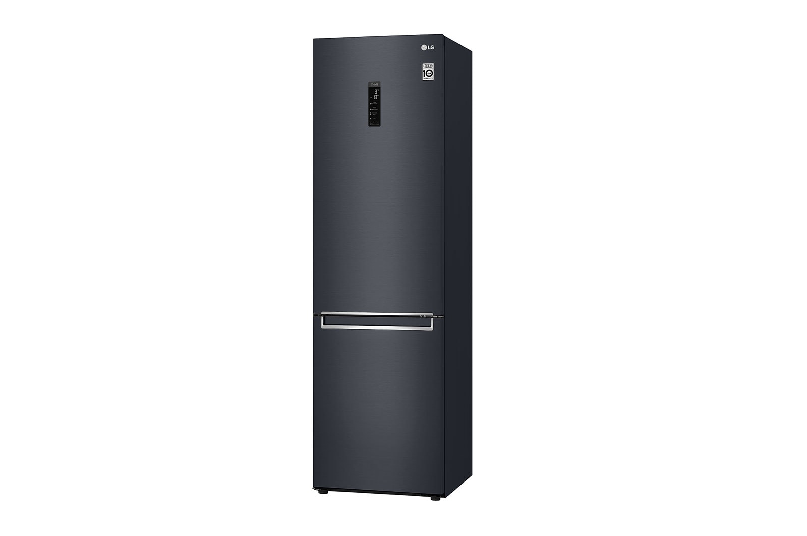 LG 2.03M 384L Kombinerad kyl/frys(Matte Black) - Energiklass D, Door Cooling™ och Smart Diagnosis™ med Wi-Fi, GBB72MCUGN