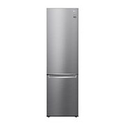 Vy framifrån av 2.03M 384L Kombinerad kyl/frys(Shiny Steel) - Energiklass D, Door Cooling™ GBB72PZEGN