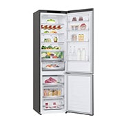 LG 2.03M 384L Kombinerad kyl/frys(Shiny Steel) - Energiklass D, Door Cooling™, GBB72PZEGN