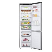 LG 2.03M 384L Kombinerad kyl/frys(Shiny Steel) - Energiklass D, Door Cooling™, GBB72PZEGN