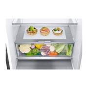 LG 2.03M 384L Kombinerad kyl/frys(Shiny Steel) - Energiklass D, Door Cooling™, GBB72PZEGN