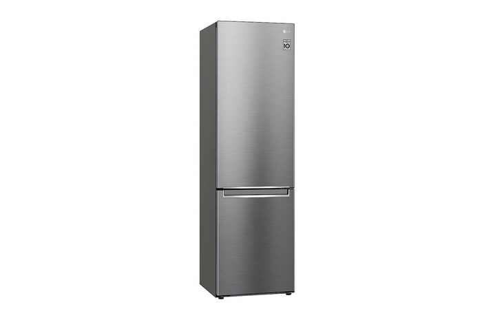 LG 2.03M 384L Kombinerad kyl/frys(Shiny Steel) - Energiklass D, Door Cooling™ och Smart Diagnosis™ , GBB72PZVGN