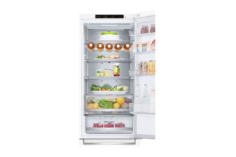 LG 2.03M 384L Kombinerad kyl/frys(Vit) - Energiklass D, Door Cooling™, GBB72SWVGN