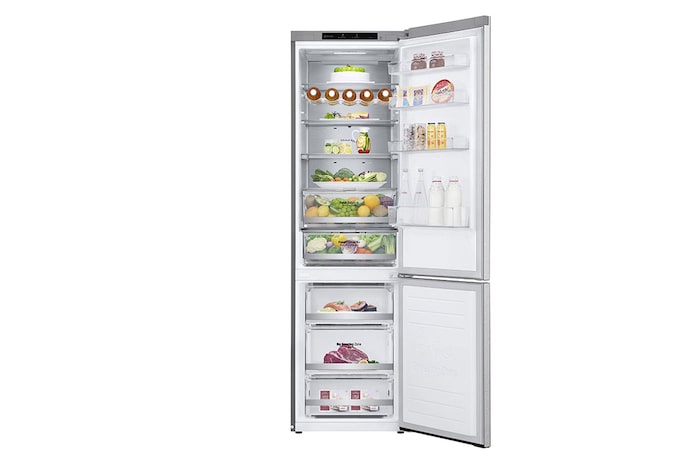 LG 2.03M 381L Kombinerad kyl/frys(Metal Sorbet) - Energiklass A (A-20%), Nature Fresh, Door Cooling⁺™ och Smart Diagnosis™ , GBB92MBB3P