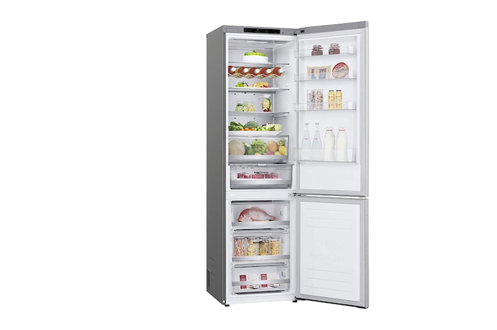 LG 2.03M 381L Kombinerad kyl/frys(Metal Sorbet) - Energiklass A (A-20%), Nature Fresh, Door Cooling⁺™ och Smart Diagnosis™ , GBB92MBB3P