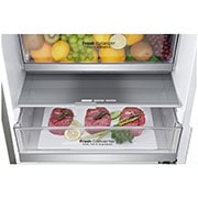 LG 2.03M 384L Kombinerad kyl/frys(Stainless Steel) - Energiklass B, Door Cooling™ och Smart Diagnosis™ med Wi-Fi, GBB92STABP