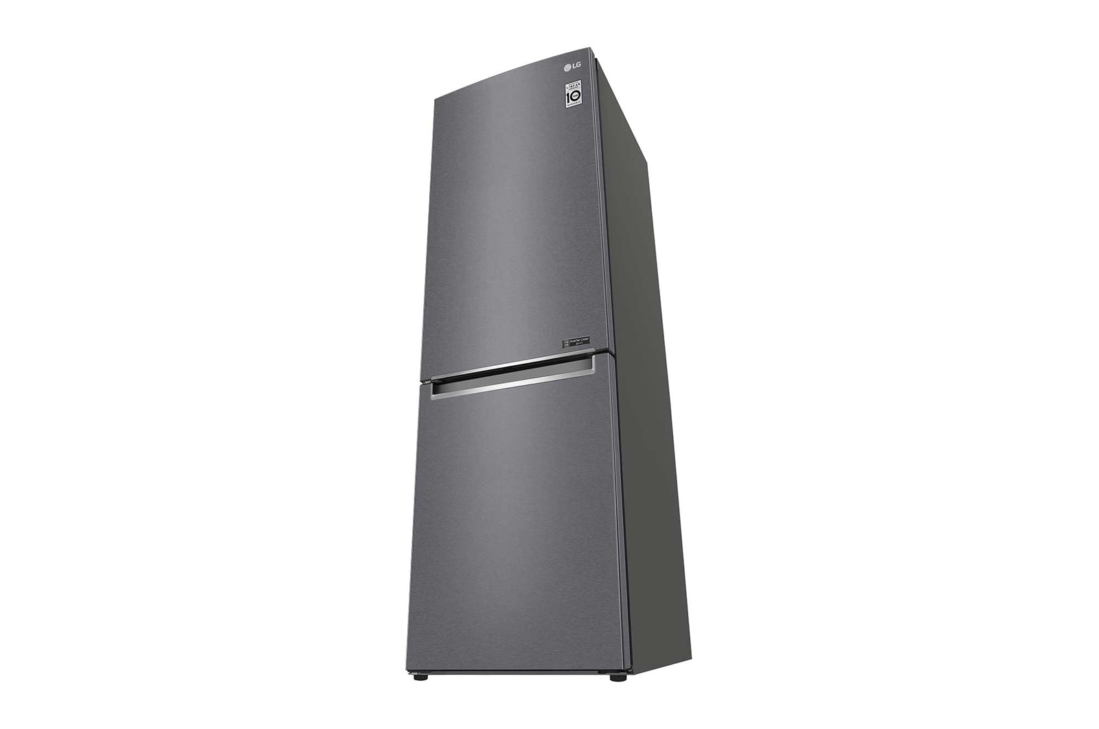 LG 1.86M 341L Kombinerad kyl/frys(Dark Silver) - Energiklass D, Door Cooling™, GBP61DSPFN