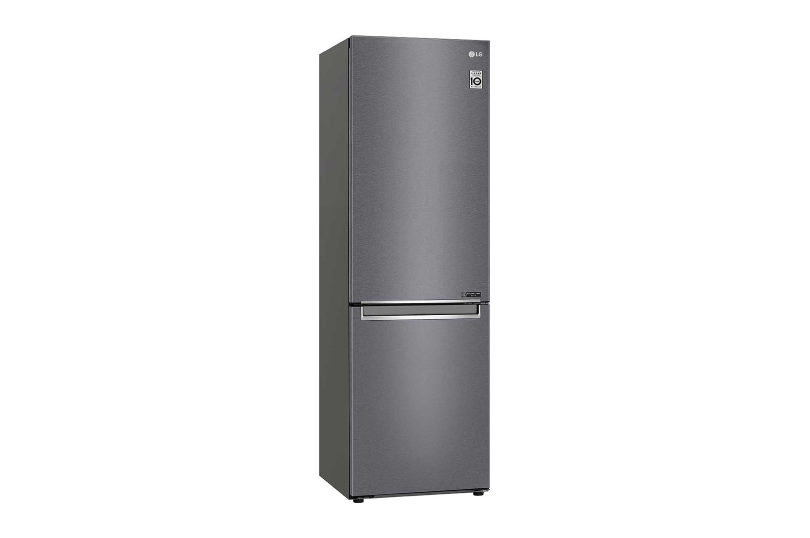 LG 1.86M 341L Kombinerad kyl/frys(Dark Silver) - Energiklass D, Door Cooling™, GBP61DSPFN