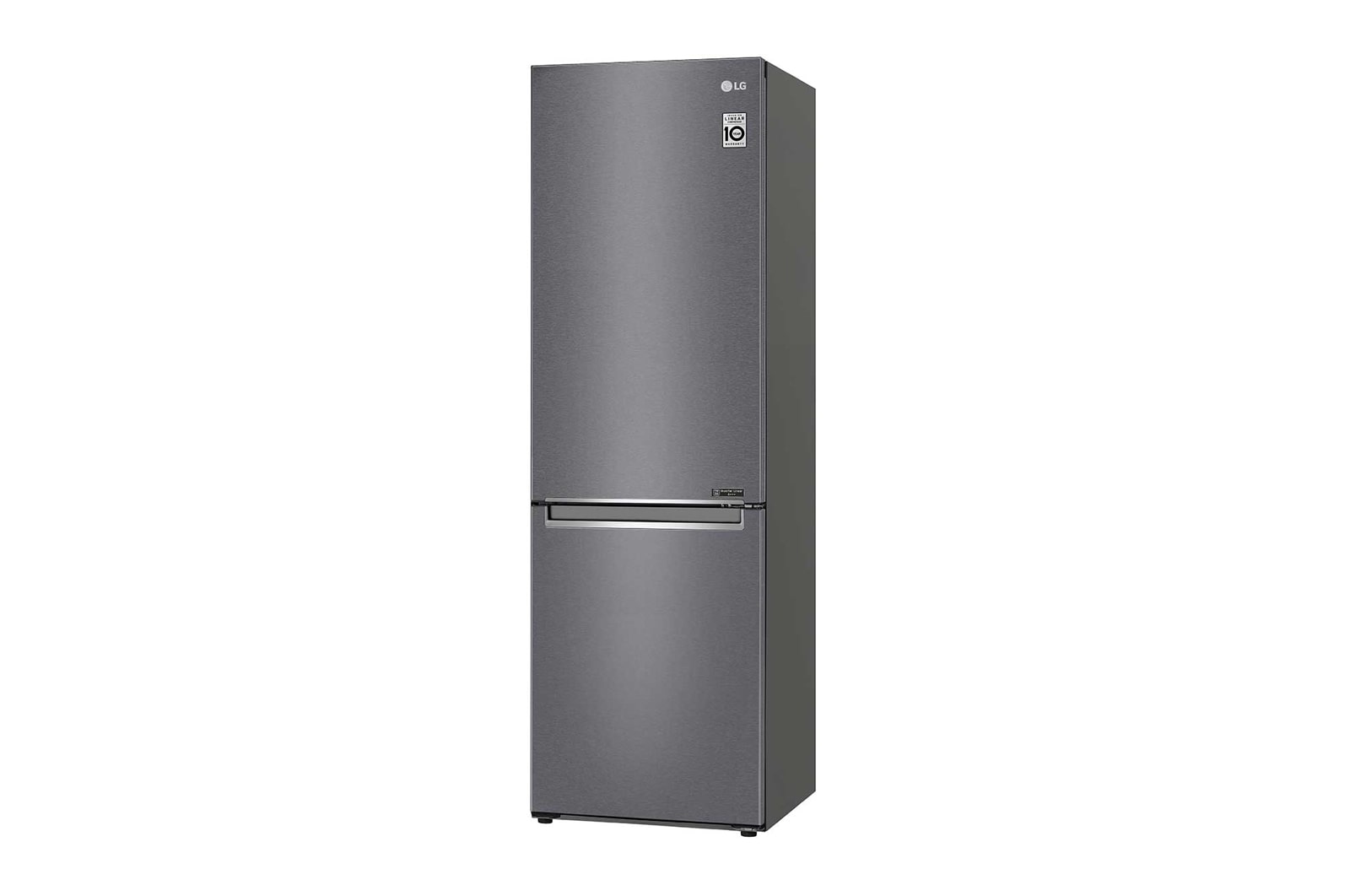 LG 1.86M 341L Kombinerad kyl/frys(Dark Silver) - Energiklass D, Door Cooling™, GBP61DSPFN