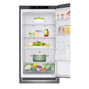 LG 1.86M 341L Kombinerad kyl/frys(Dark Silver) - Energiklass D, Door Cooling™, GBP61DSPFN