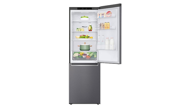 LG GBP61DSPGN 1.86M 341L Kombinerad kyl/frys(Dark Silver) - Energiklass D, Door Cooling™och Smart Diagnosis™, GBP61DSPGN