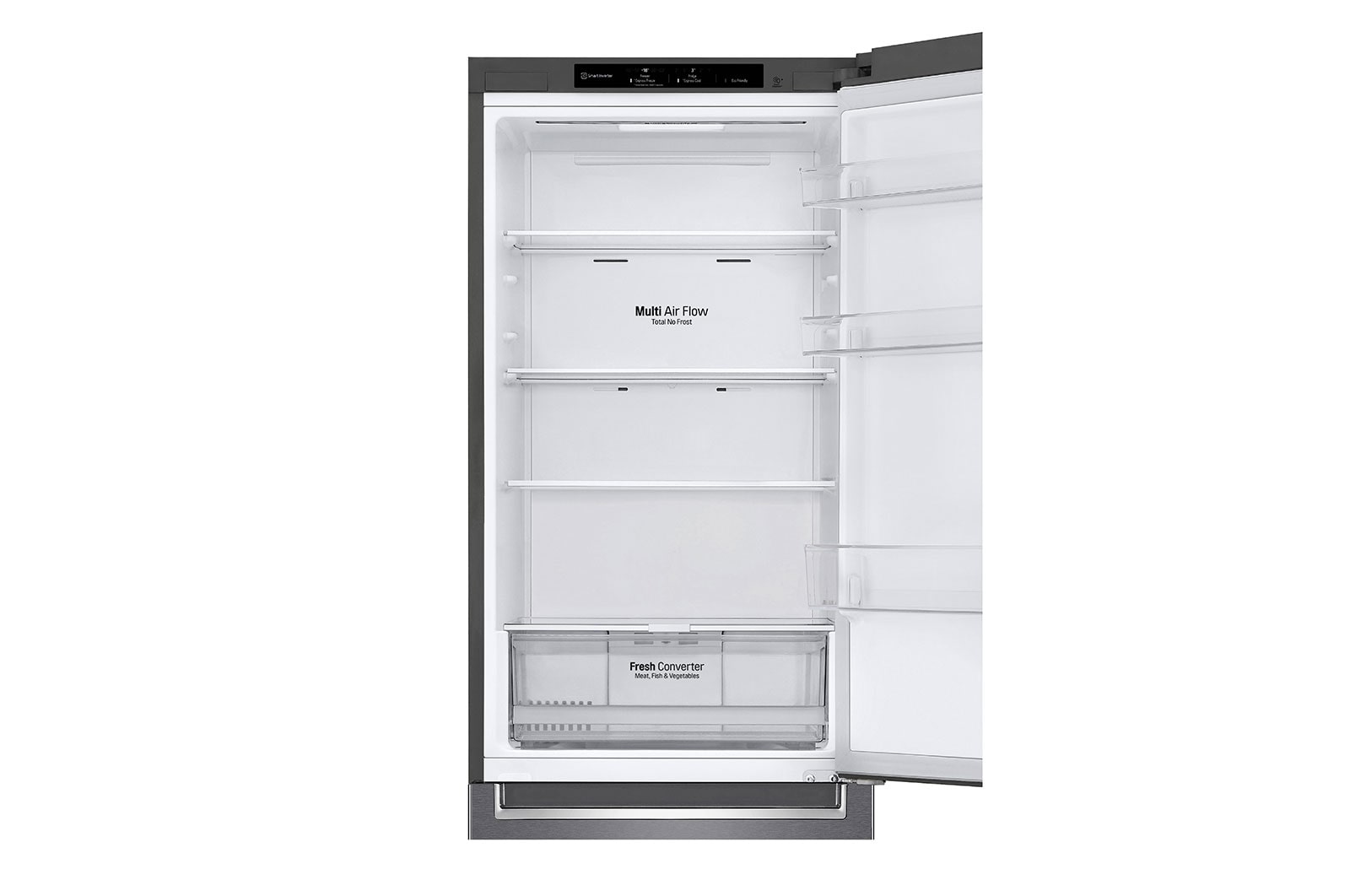 LG GBP61DSPGN 1.86M 341L Kombinerad kyl/frys(Dark Silver) - Energiklass D, Door Cooling™och Smart Diagnosis™, GBP61DSPGN