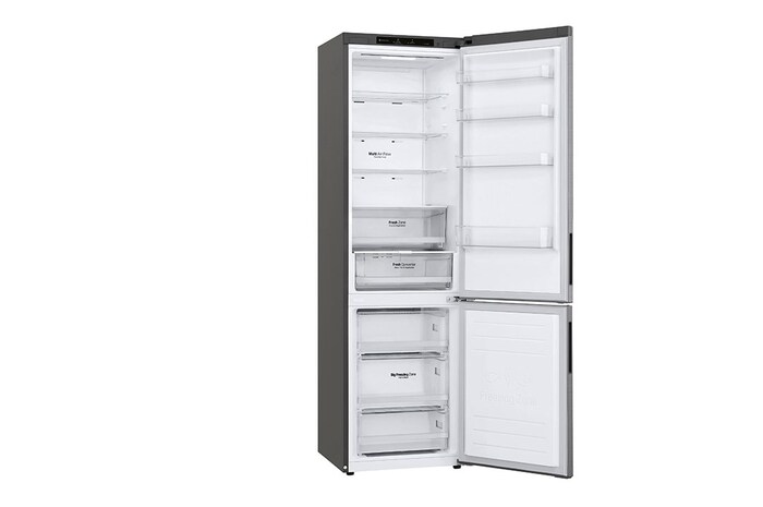 LG GBP62SWNGN 2.03M 384L Kombinerad kyl/frys(Dark Silver) - EnergiklassD, Door Cooling™och Smart Diagnosis™, GBP62DSNGN