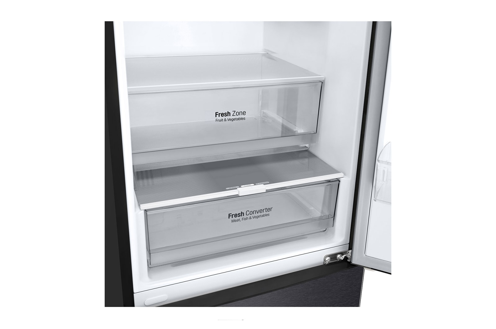 LG 2.03M 384L Kombinerad kyl/frys(Matte Black) - Energiklass A, GBP62MCNAC