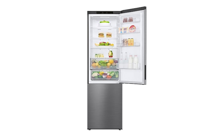 LG GBP62SWNGN 2.03M 384L Kombinerad kyl/frys(Dark Silver) - EnergiklassD, Door Cooling™och Smart Diagnosis™, GBP62DSNGN
