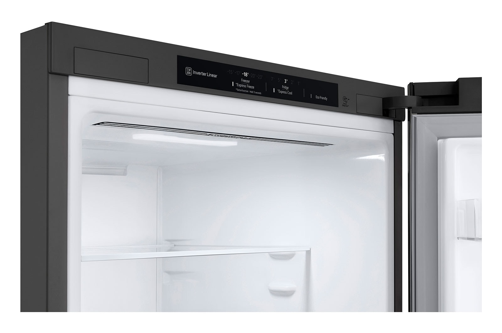 LG 2.03M 384L Kombinerad kyl/frys(Shiny Steel) - Energiklass B, Nature Fresh, Door Cooling+™ och Smart Diagnosis™, GBP62PZNBC