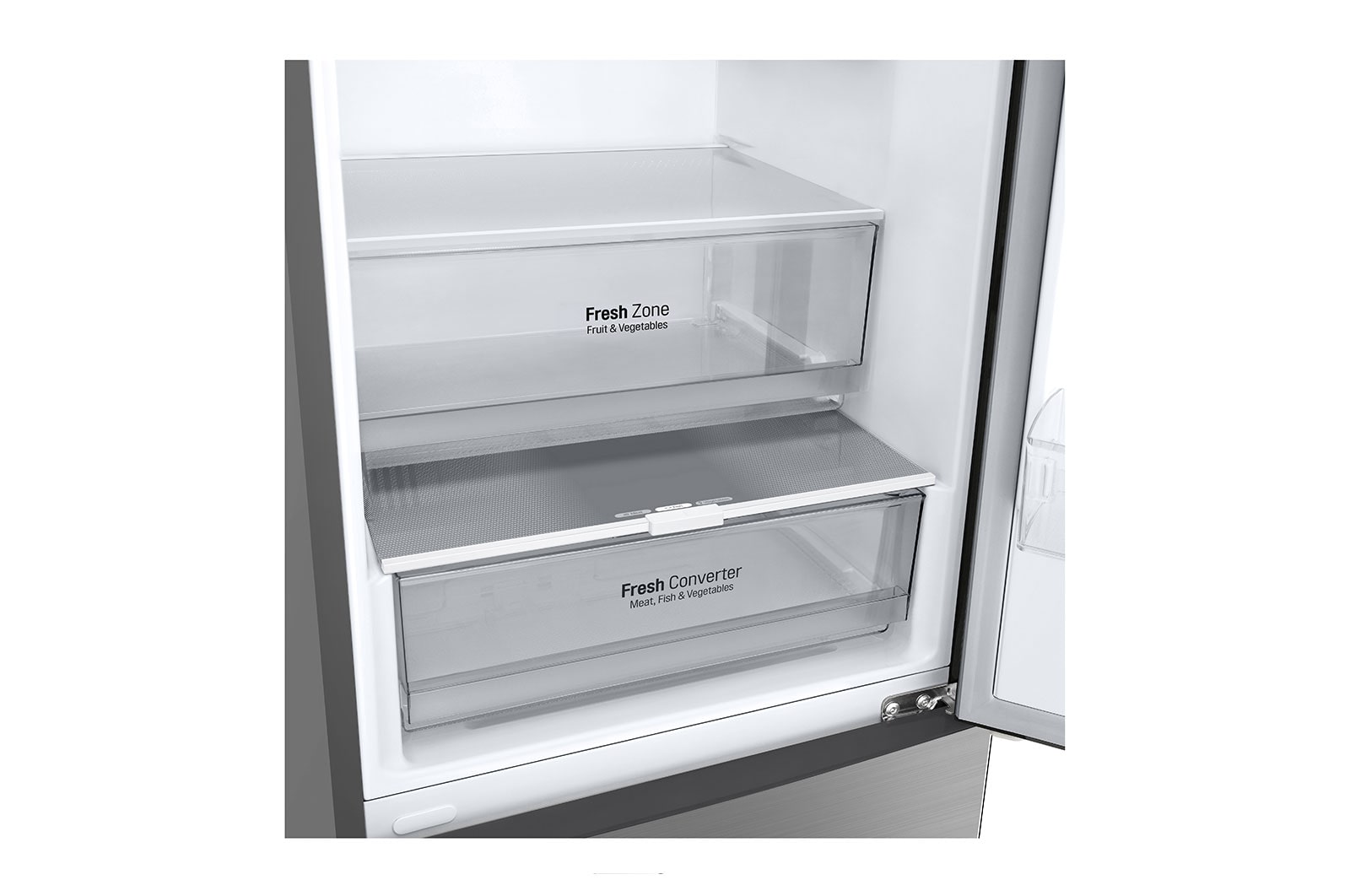 LG GBP62SWNGN 2.03M 384L Kombinerad kyl/frys(Dark Silver) - EnergiklassD, Door Cooling™och Smart Diagnosis™, GBP62DSNGN