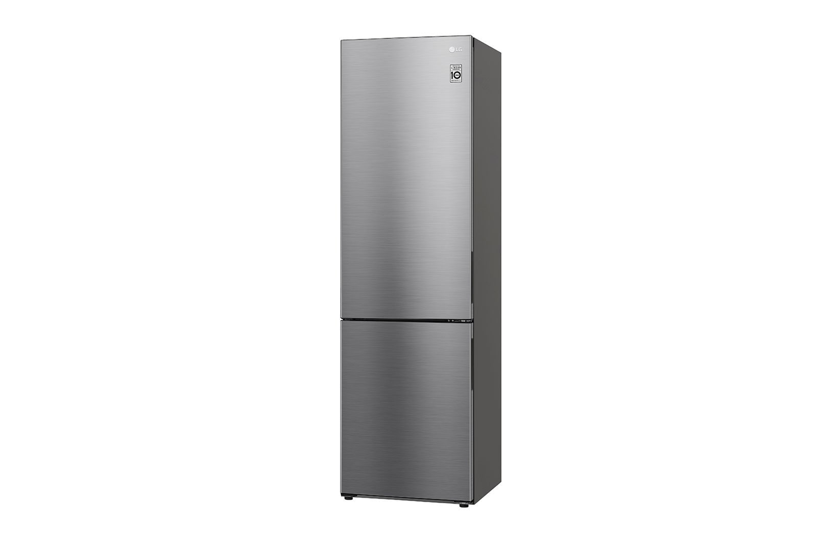 LG 2.03M 384L Kombinerad kyl/frys(Shiny Steel) - Energiklass B, Nature Fresh, Door Cooling+™ och Smart Diagnosis™, GBP62PZNBC