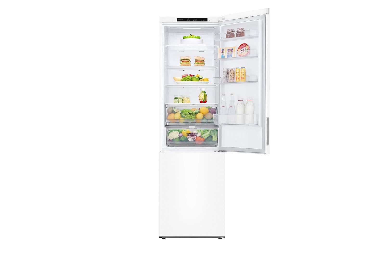 LG 2.03M 384L Kombinerad kyl/frys(White) - Energiklass A, GBP62SWNAC