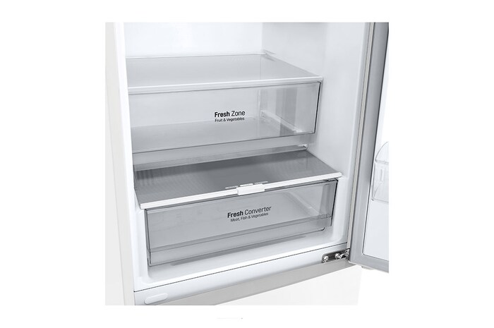 LG 2.03M 384L Kombinerad kyl/frys(White) - Energiklass A, GBP62SWNAC
