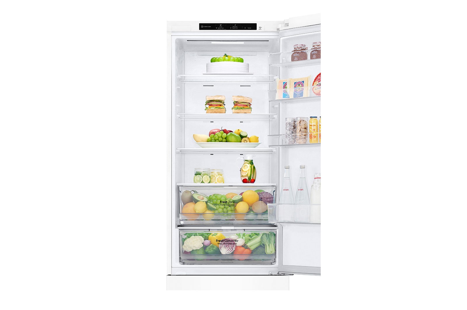 LG GBP62SWNGN 2.03M 384L Kombinerad kyl/frys(Vit) - EnergiklassD, Door Cooling™och Smart Diagnosis™, GBP62SWNGN