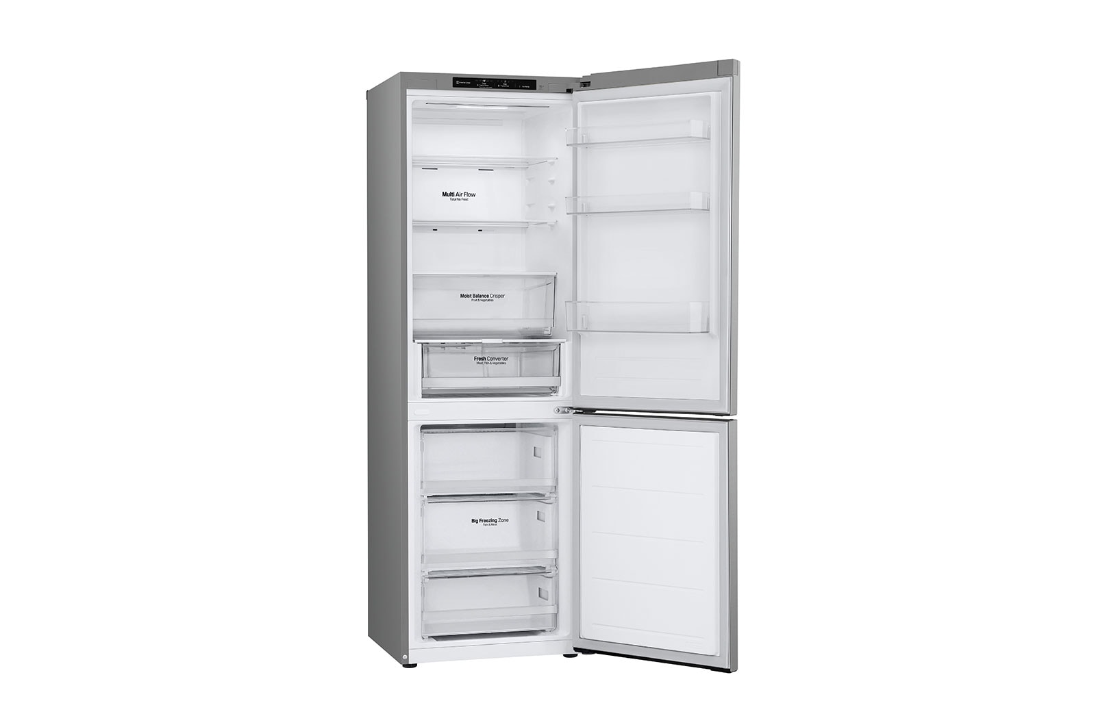 LG 1.86M 344L Kombinerad kyl/frys(Prime Silver) - Energiklass D, GBV3100DPY