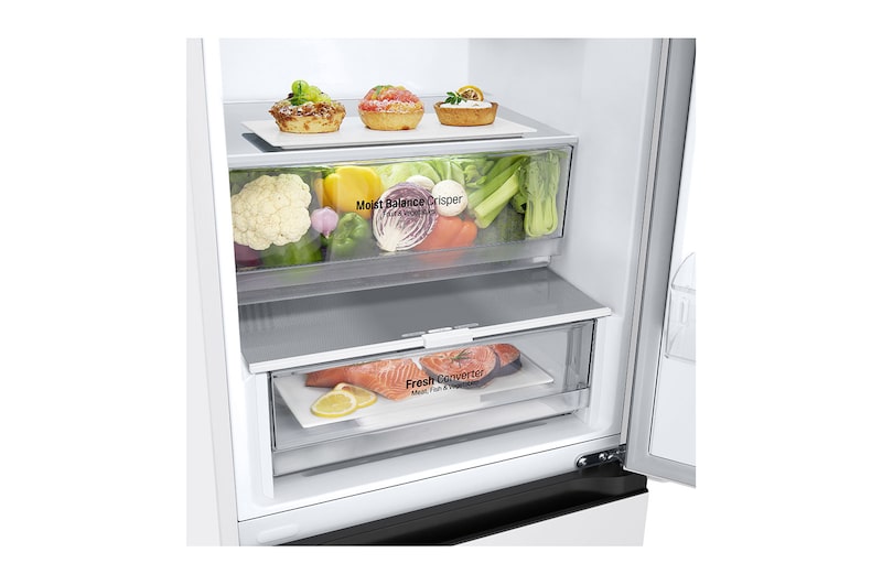 LG 1.86M 344L Kombinerad kyl/frys(Vit) - Energiklass D, GBV3100DSW