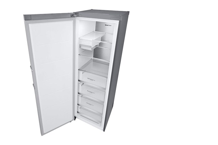 LG 324L Fristående frys (Metal Sorbet) - Energiklass D, Total No Frost, Express Freeze, Smart Diagnosis™ med Wi-Fi, GFM61MBCSF