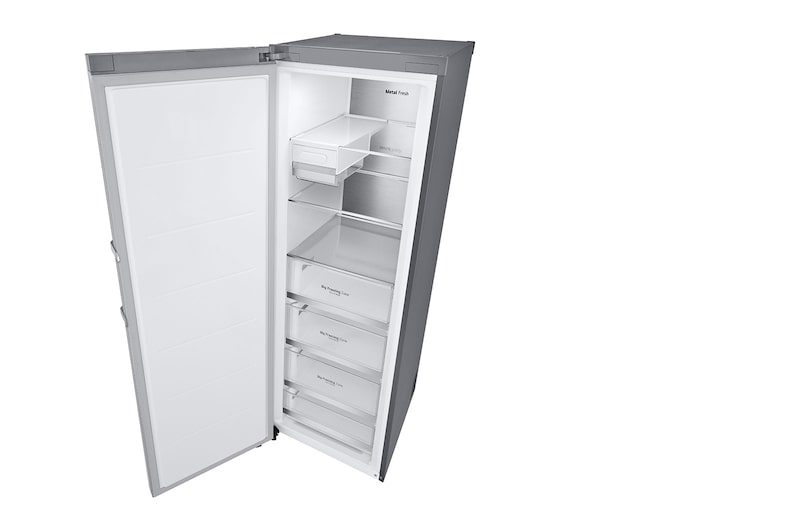 LG 324L Fristående frys (Metal Sorbet) - Energiklass D, Total No Frost, Express Freeze, Smart Diagnosis™ med Wi-Fi, GFM61MBCSF