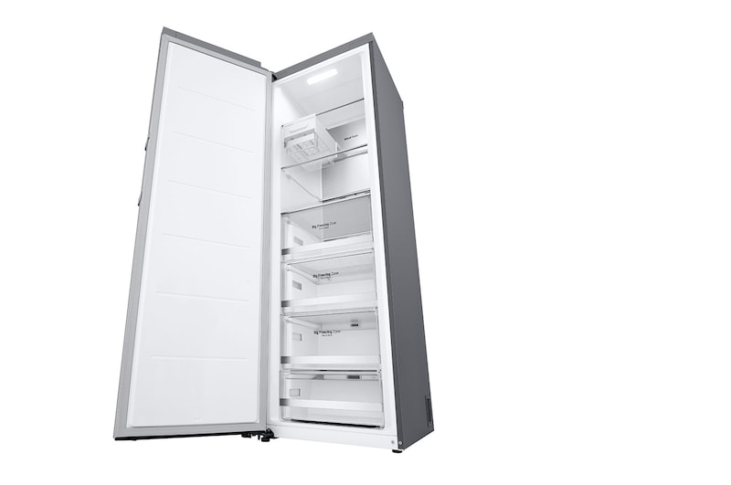 LG 324L Fristående frys (Metal Sorbet) - Energiklass D, Total No Frost, Express Freeze, Smart Diagnosis™ med Wi-Fi, GFM61MBCSF