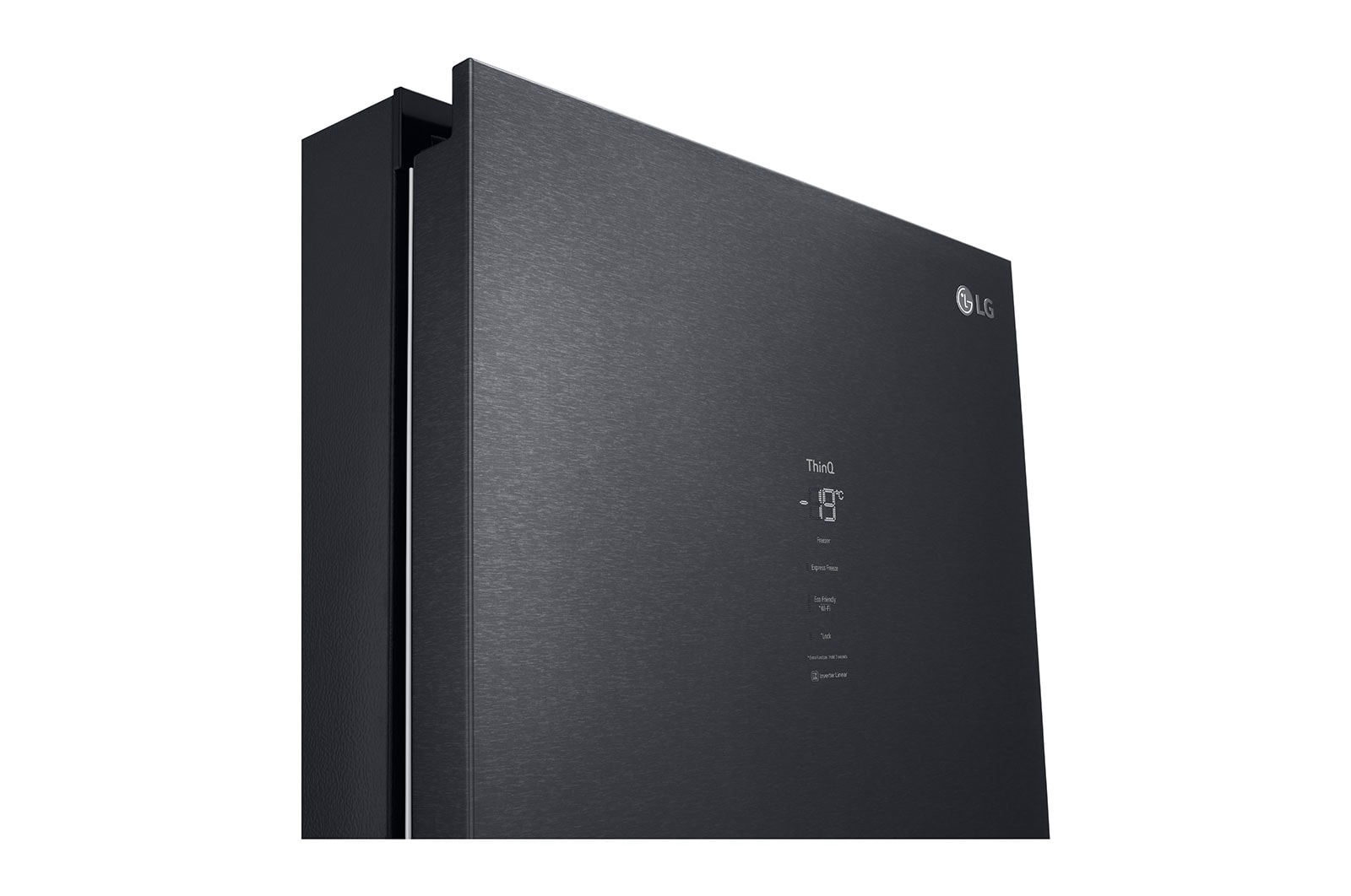 LG 324L Fristående frys (Matte Black) - Energiklass D, Total No Frost, Express Freeze, Smart Diagnosis™ med Wi-Fi, GFM61MCCSF