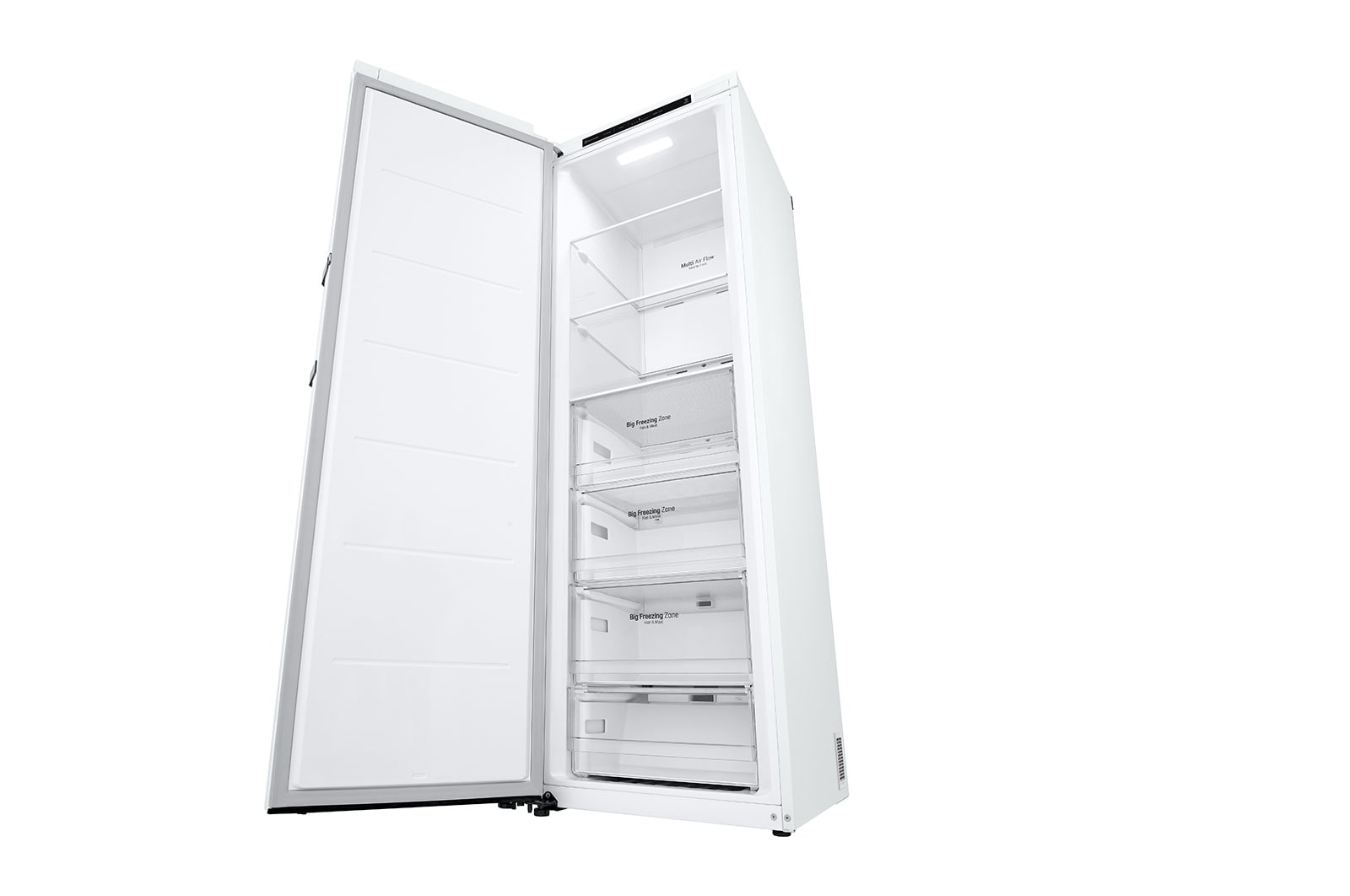 LG 324L Fristående frys (Vit) - Energiklass D, Total No Frost, Express Freeze, GFT41SWGSF