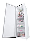 LG 324L Fristående frys (Vit) - Energiklass D, Total No Frost, Express Freeze, GFT41SWGSF