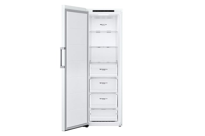 LG 324L Fristående frys (Vit) - Energiklass E, Total No Frost, Express Freeze , GFT41SWGSZ