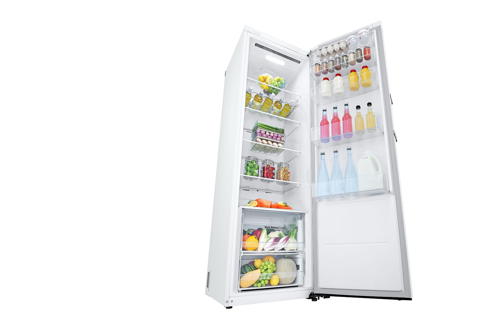 LG 386L Fristående kylskåp (Vit) - Energiklass E, Door Cooling™, LINEARCooling™, Moist Balance Crisper ™, Smart Diagnosis™ med Wi-Fi, GLE51SWGSZ