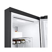 LG 386L Fristående kylskåp (Matte Black) - Energiklass C, Door Cooling™, LINEARCooling™, FRESHBalancer™, Smart Diagnosis™ med Wi-Fi, GLM71MCCSX