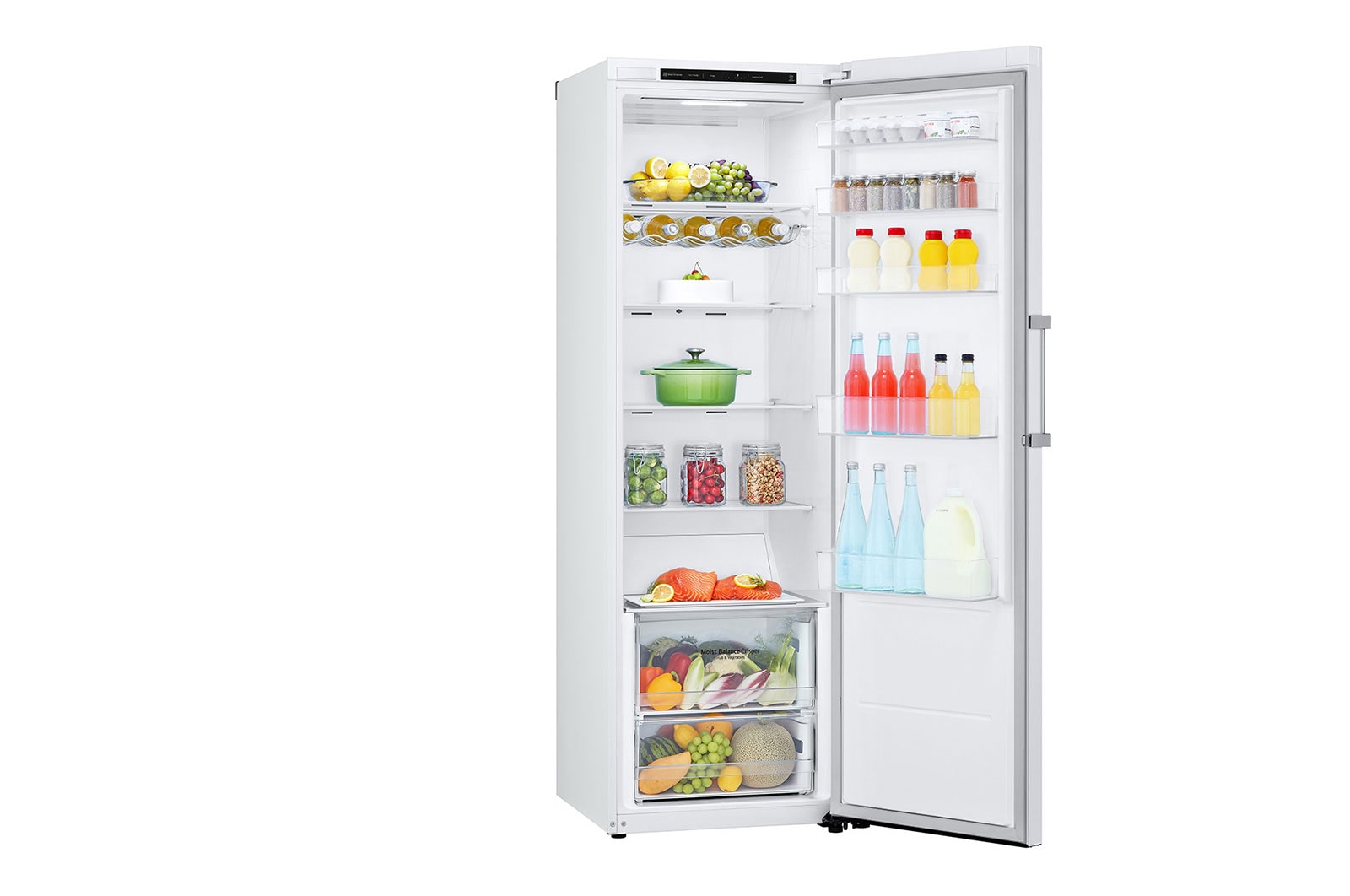 LG 386L Fristående kylskåp (Vit) - Energiklass E, Door Cooling™, LINEARCooling™, Moist Balance Crisper ™, GLT51SWGSZ