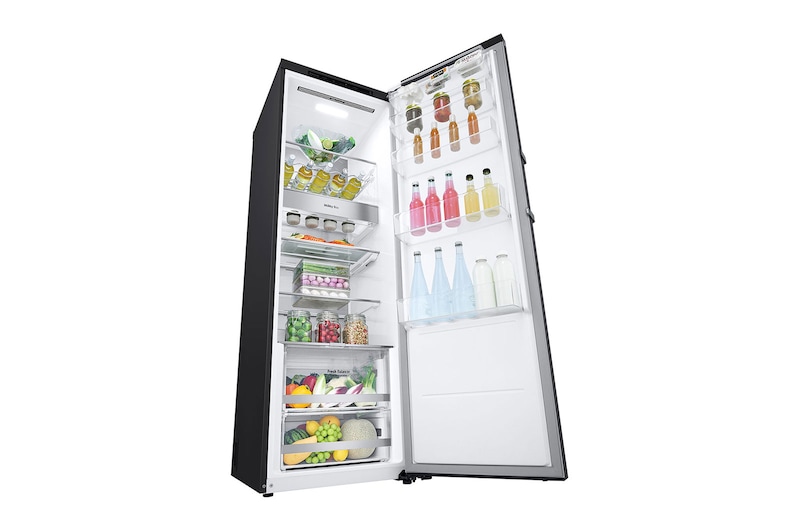 LG 386L Fristående kylskåp (Matte Black) - Energiklass E, Door Cooling™, LINEARCooling™, FRESHBalancer™, Smart Diagnosis™, GLT71MCCSZ