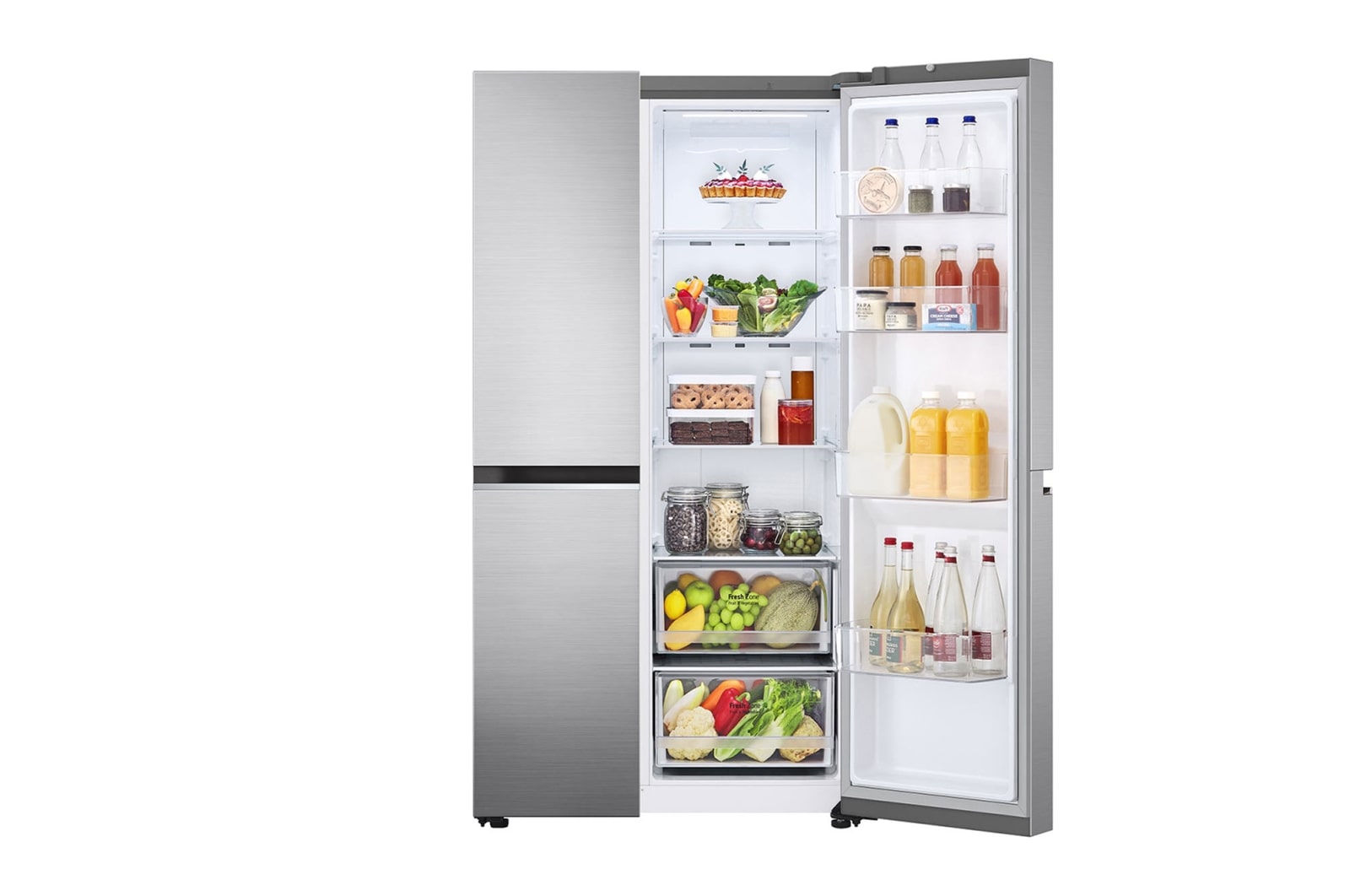 one door open with food