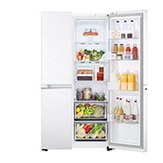single door open with food