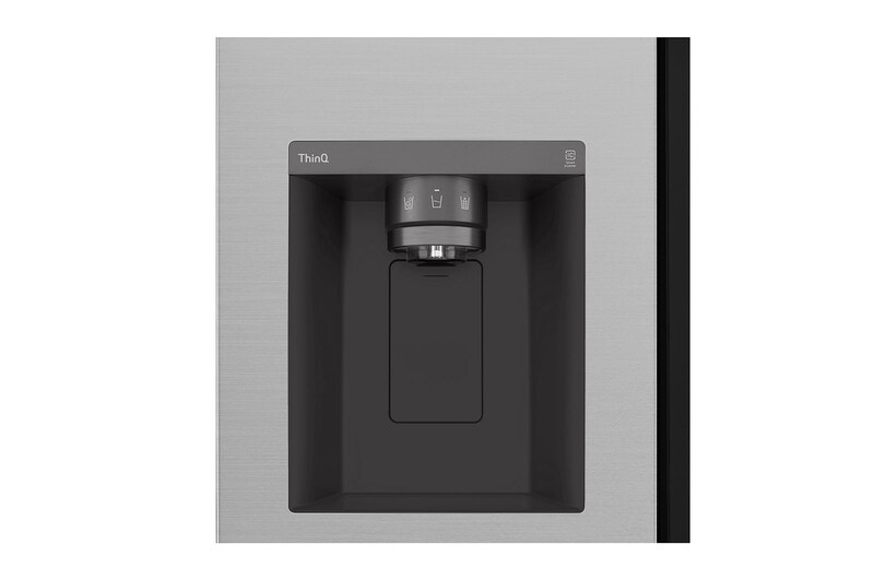 LG 635L InstaView™ Side by Side (Prime Silver), Energiklass E, Vatten/is med röranslutning, Smart Diagnosis™ med Wi-Fi, GSGV80PYLL